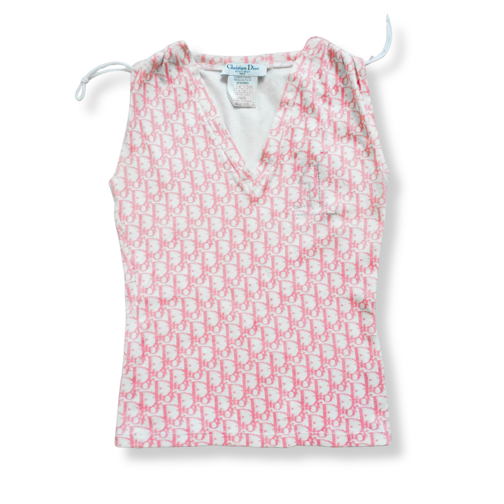 Christian Dior John Galliano Era Sleeveless Monogram Top ★