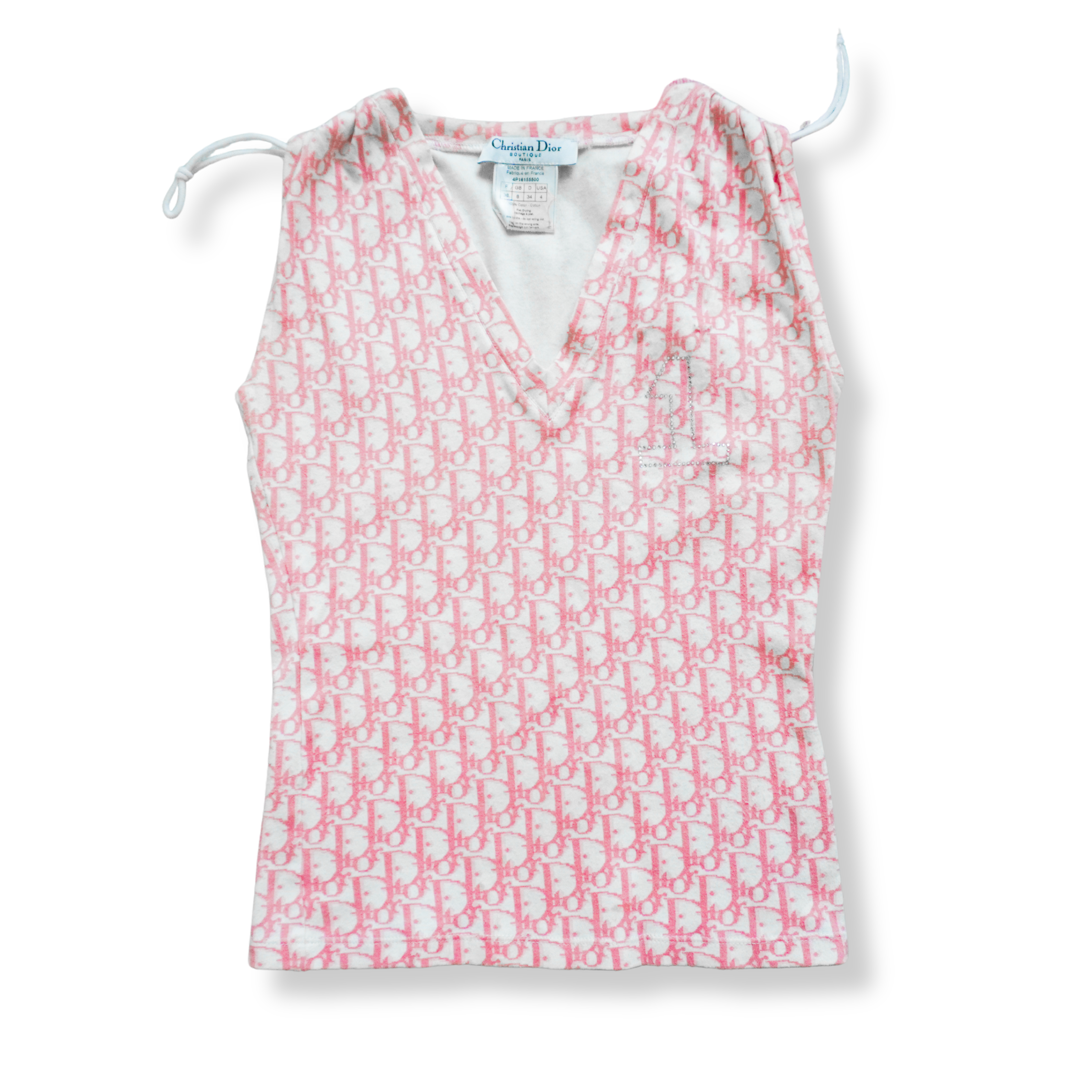 Christian Dior John Galliano Era Sleeveless Monogram Top ★