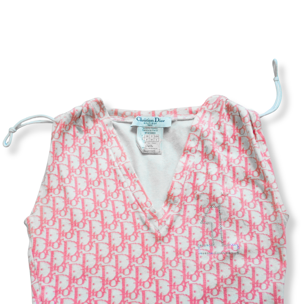 Christian Dior John Galliano Era Sleeveless Monogram Top ★