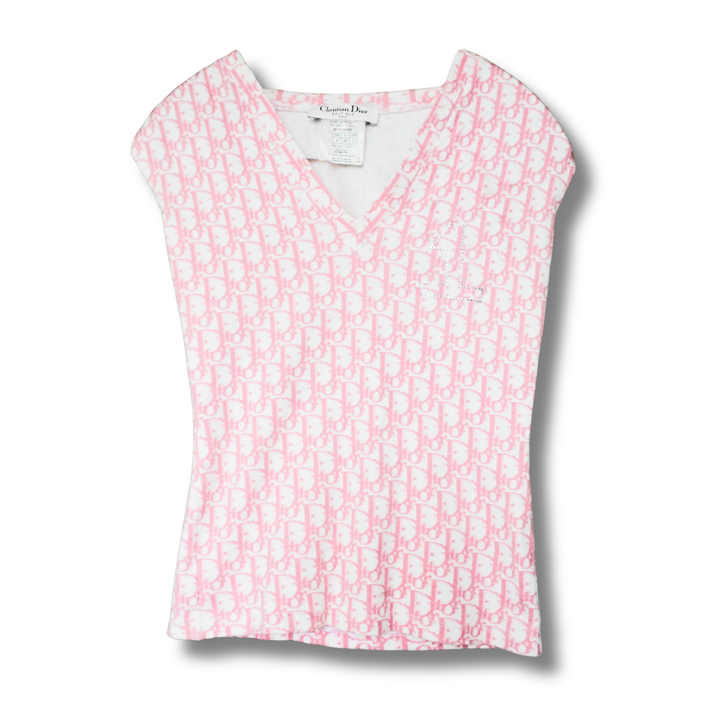 Christian Dior John Galliano Era Sleeveless Monogram Top ★