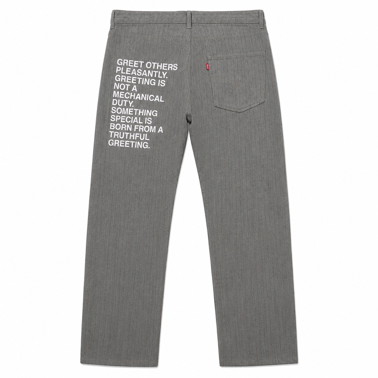 Junya Watanabe x Levis Pinstripe Poem Jeans