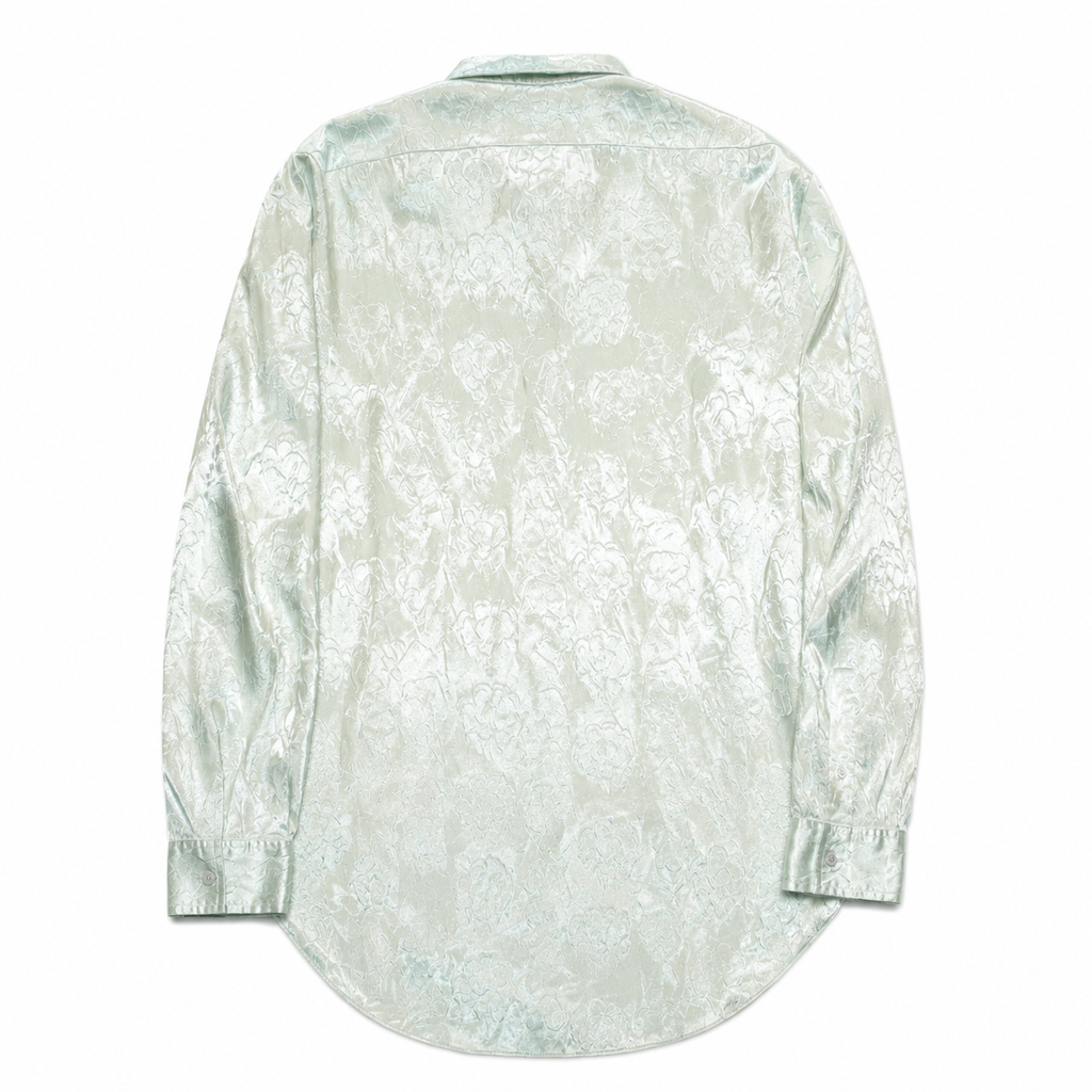 Acne Studios Floral-Embossed Satin Shirt