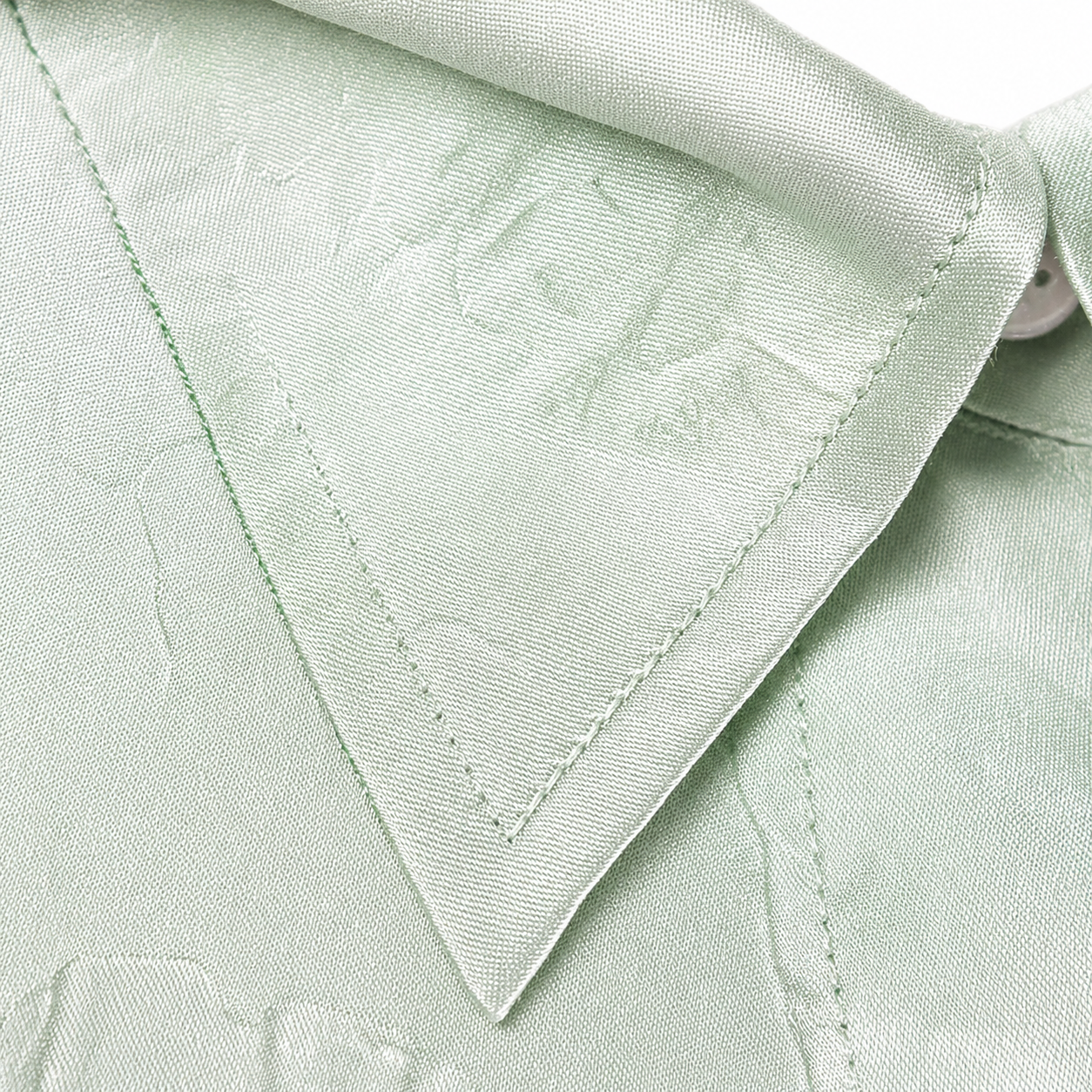 Acne Studios Floral-Embossed Satin Shirt