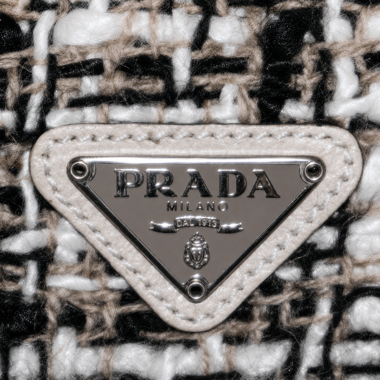 Prada Mini Tweed Tote Bag