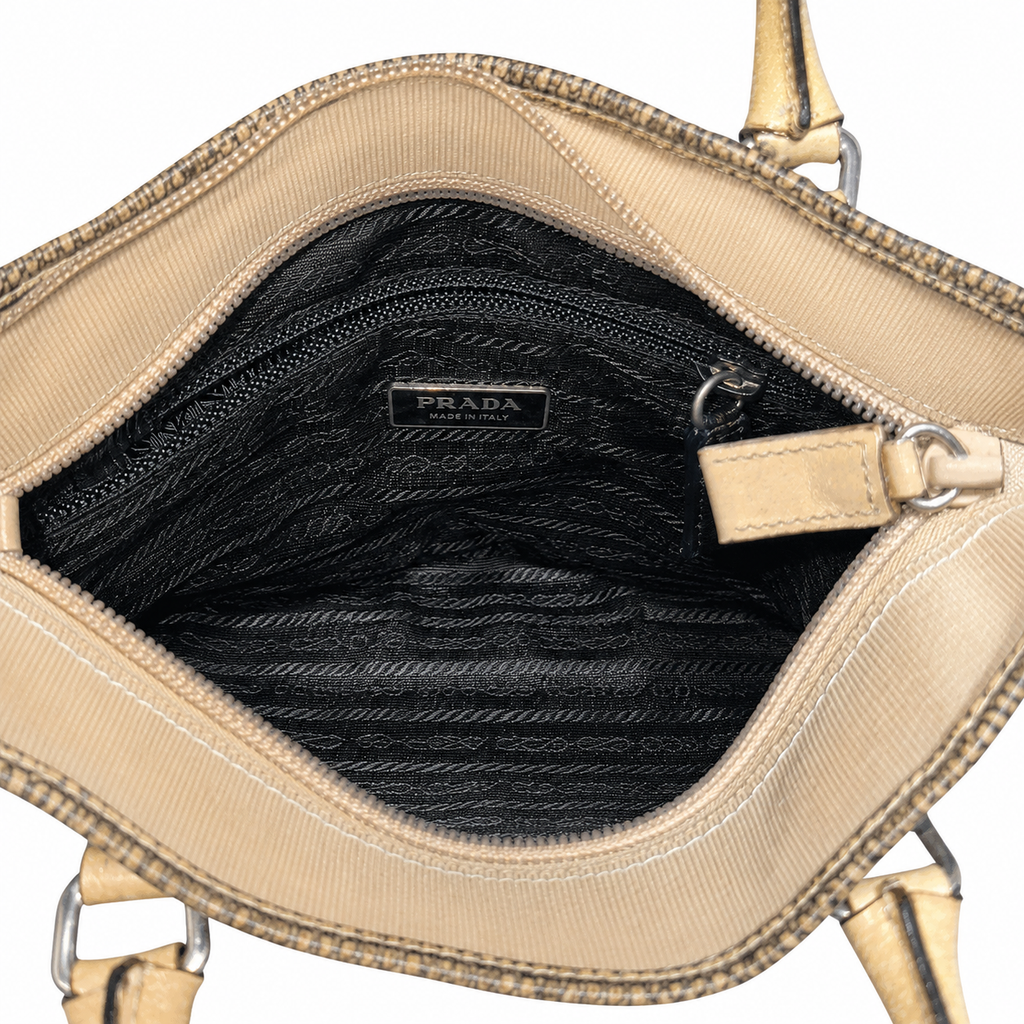 Prada Mini Tweed Tote Bag