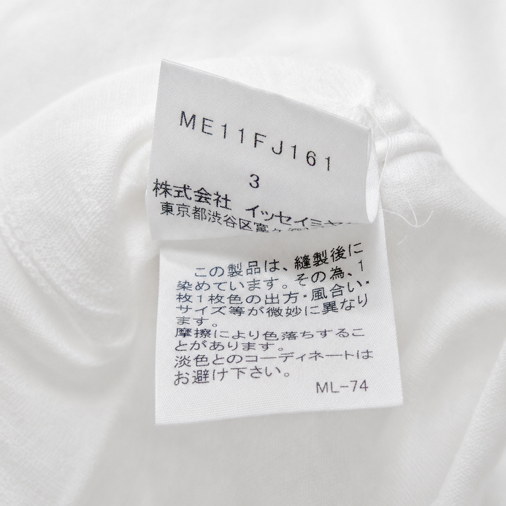 Issey Miyake Mandarin Collar Crepe Fabric Shirt