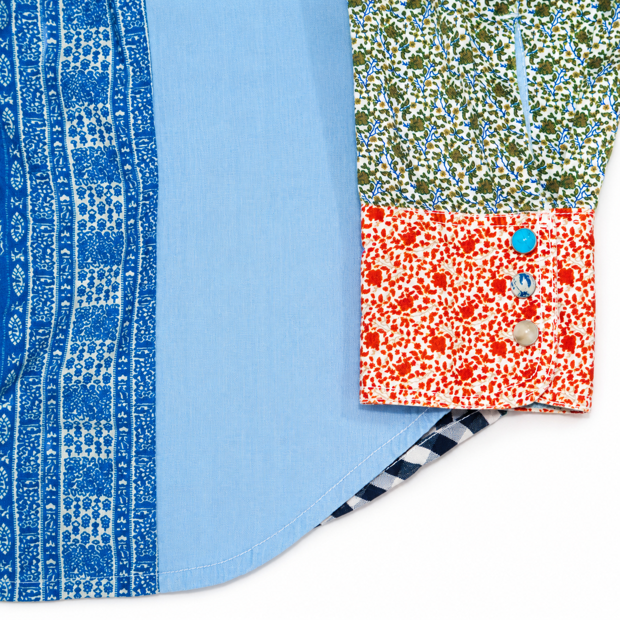 Kapital Patchwork Buttondown Shirt