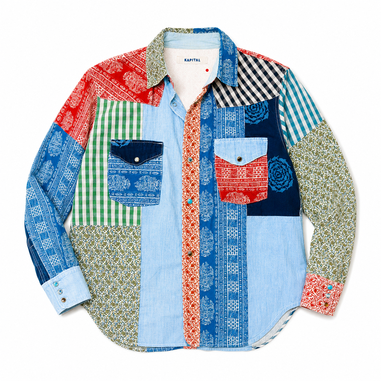 Kapital Patchwork Buttondown Shirt