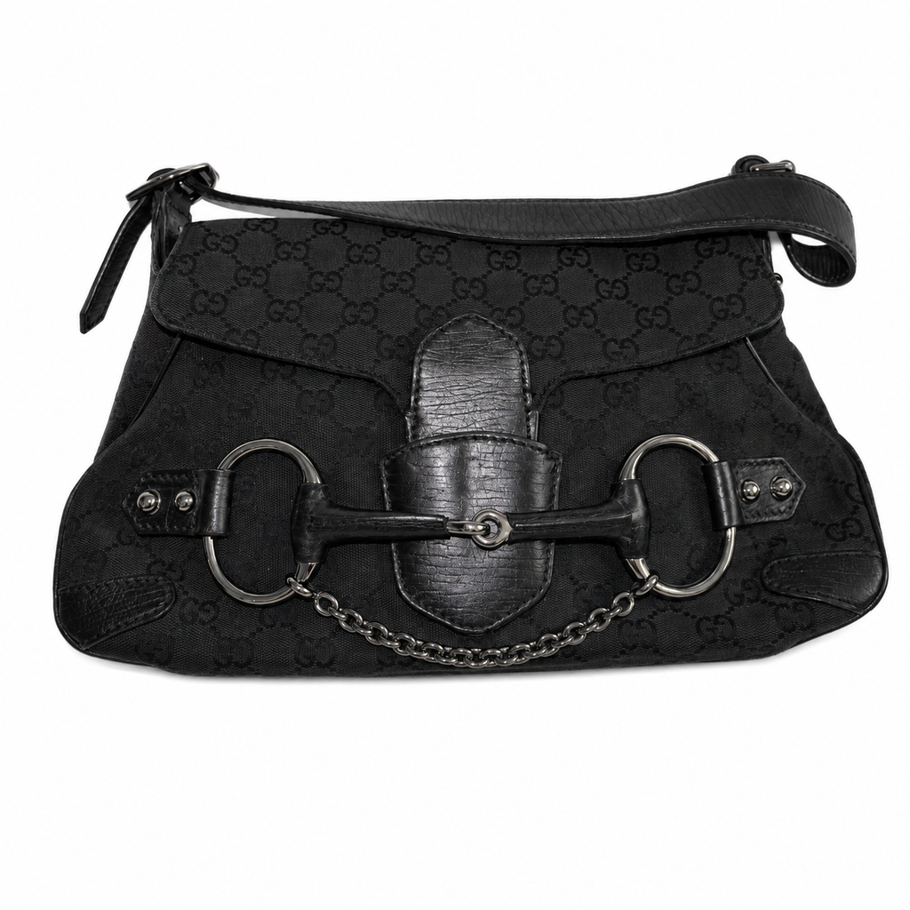Gucci Tom Ford Monogram Horsebit Chain Bag ★