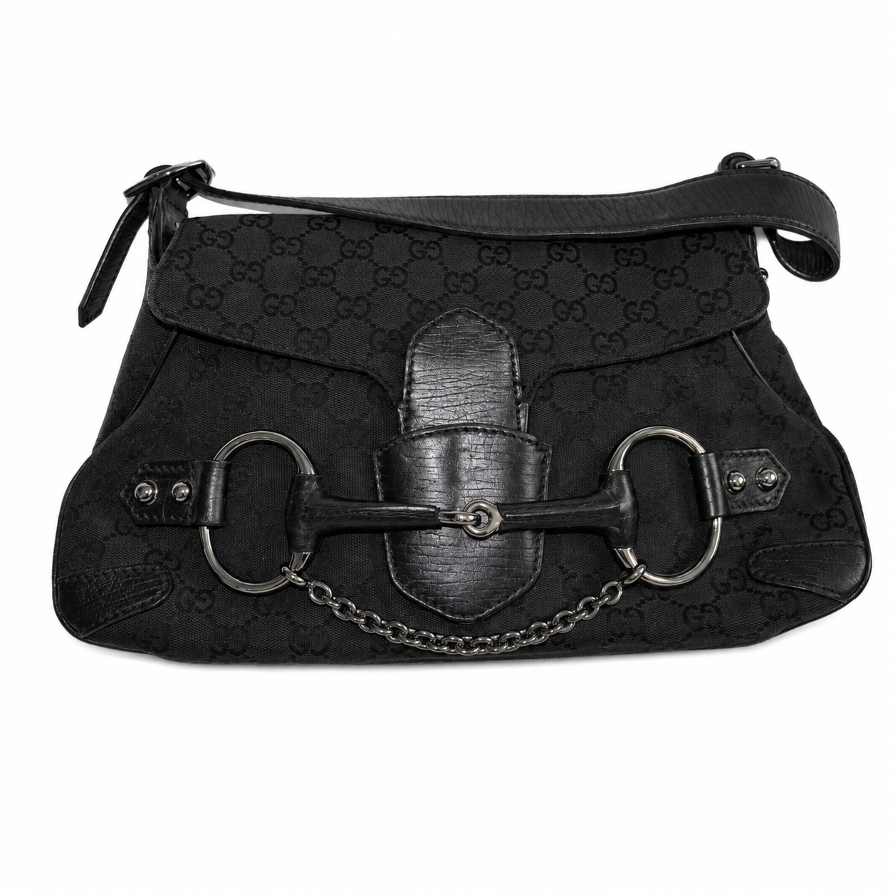 Gucci Tom Ford Monogram Horsebit Chain Bag ★