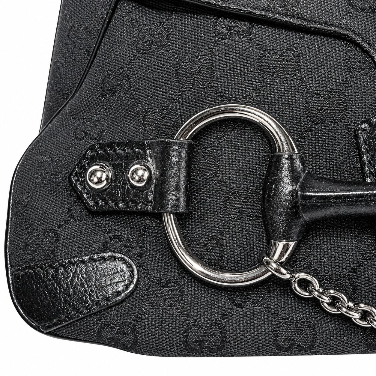 Gucci Tom Ford Monogram Horsebit Chain Bag ★