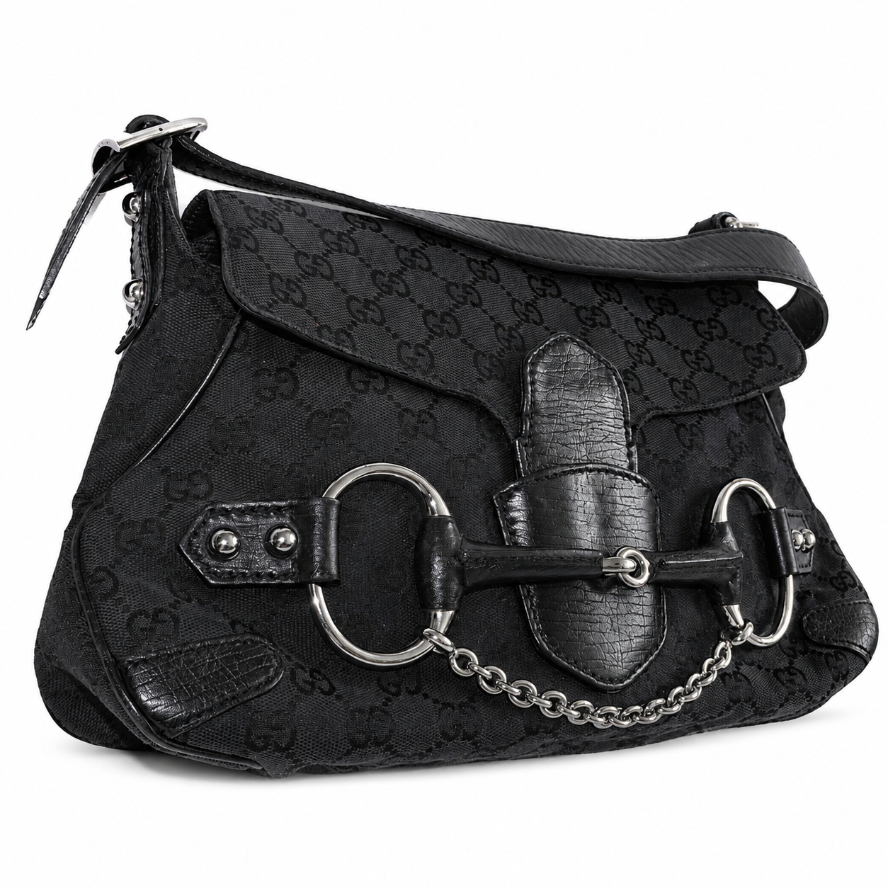 Gucci Tom Ford Monogram Horsebit Chain Bag ★