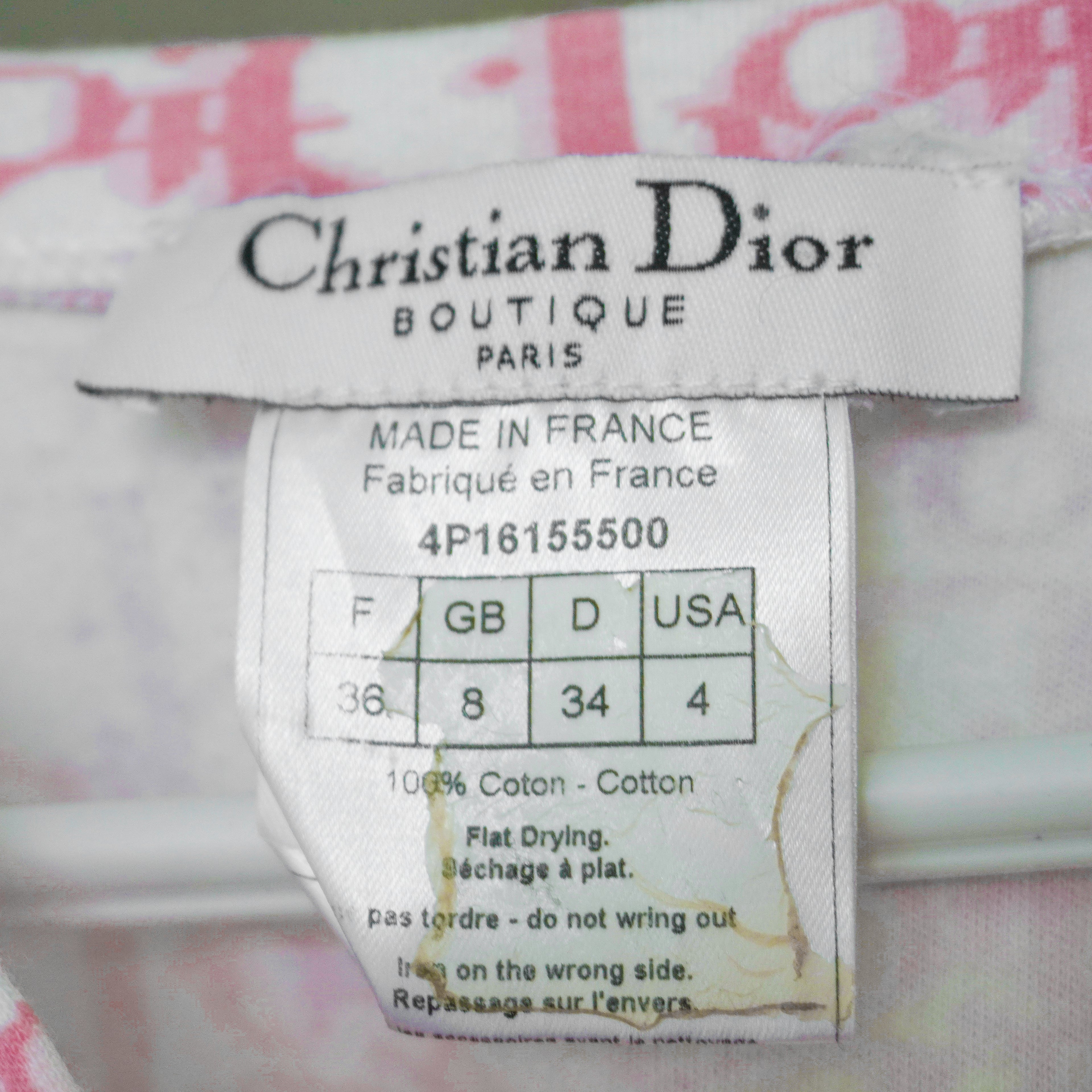 Christian Dior John Galliano Era Sleeveless Monogram Top ★