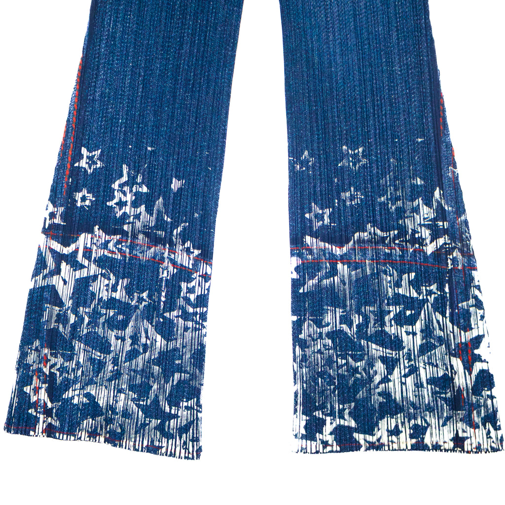 Issey Miyake Denim Jean Effect Pleats ★