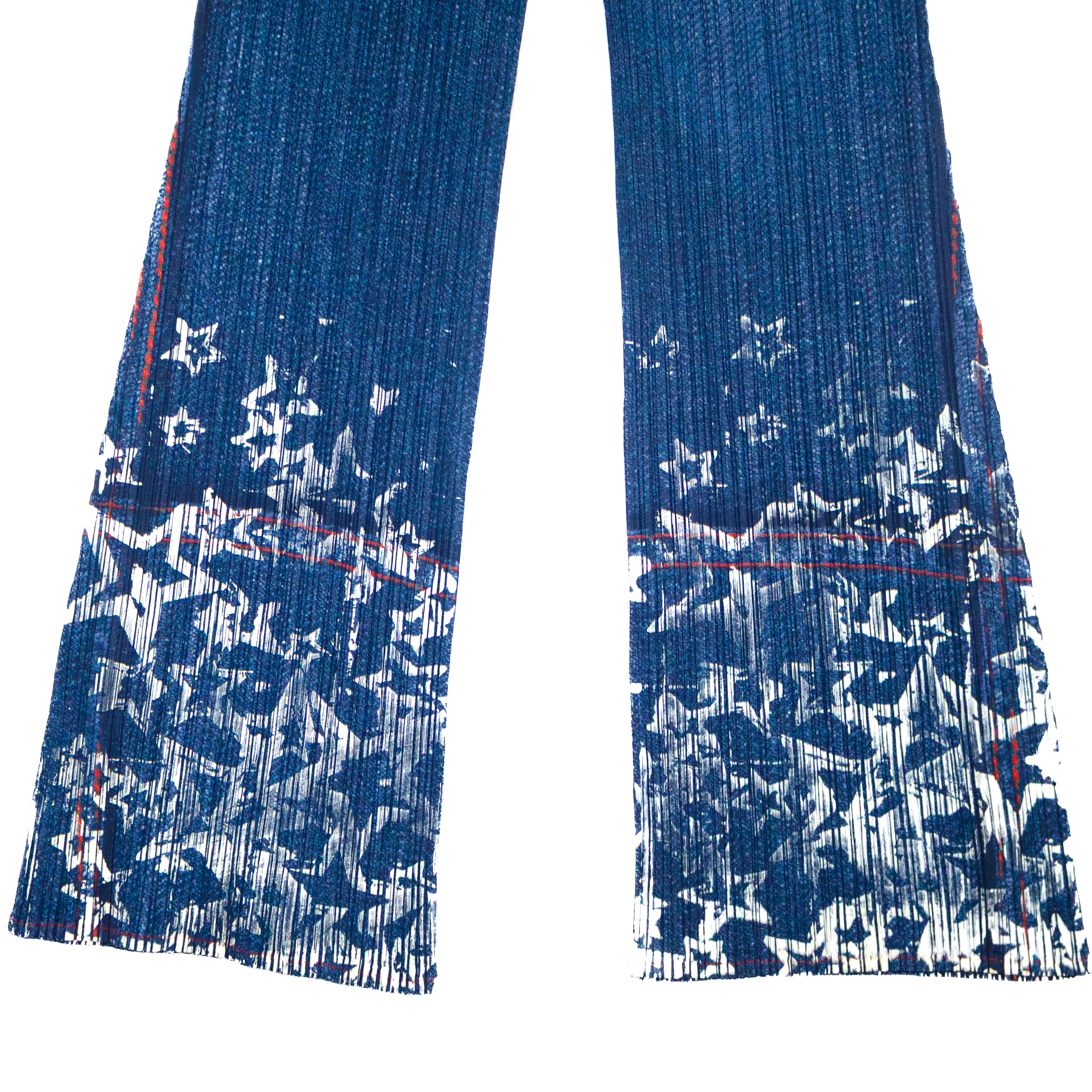 Issey Miyake Denim Jean Effect Pleats ★