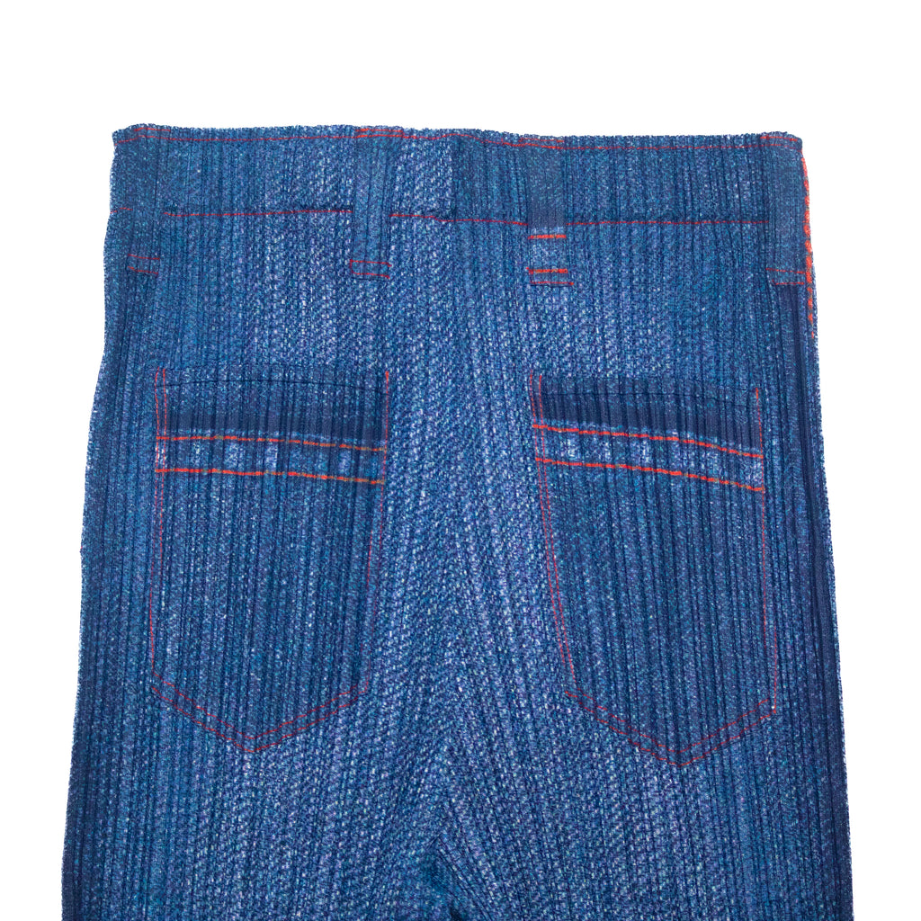 Issey Miyake Denim Jean Effect Pleats ★