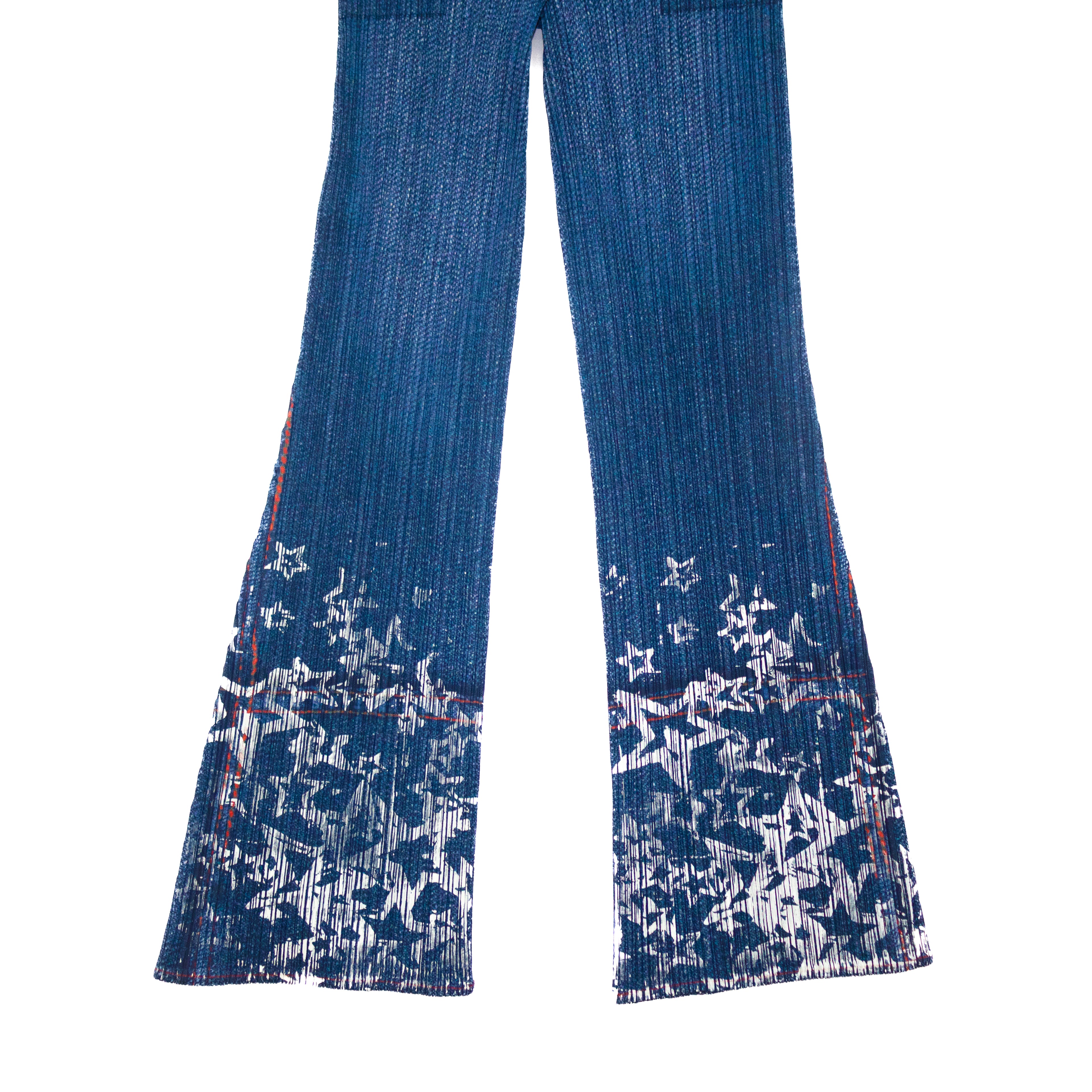 Issey Miyake Denim Jean Effect Pleats ★