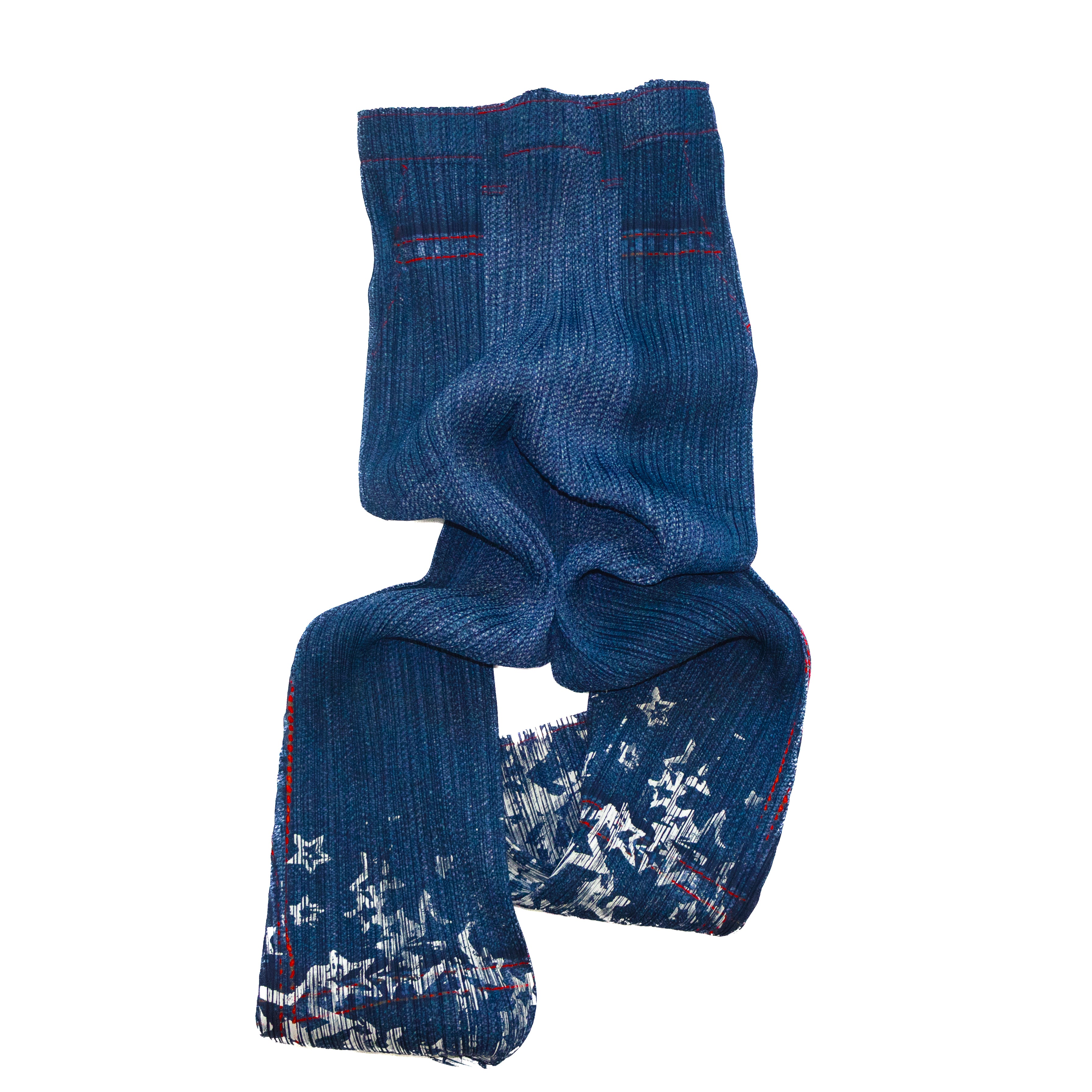 Issey Miyake Denim Jean Effect Pleats ★