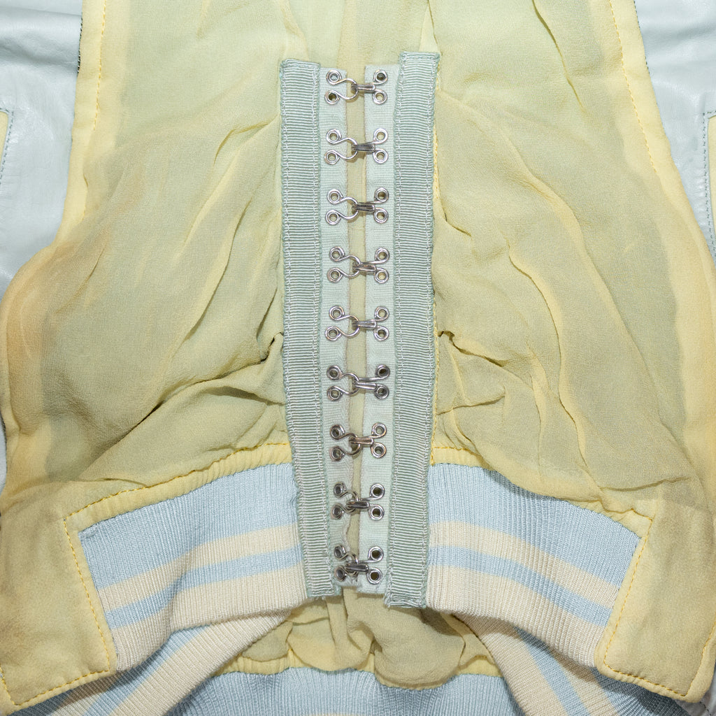 Jean Paul Gaultier Leather Corset Bomber