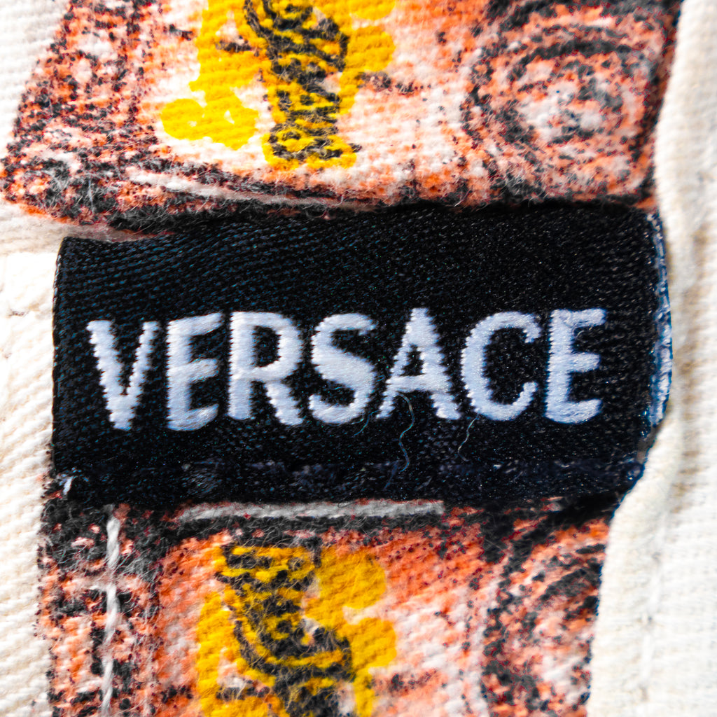 Versace Perfume Bottle Print Denim