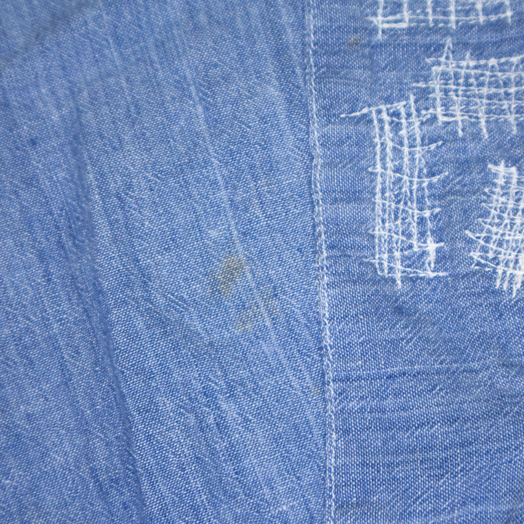 Greg Lauren Denim Patchwork Chambray Kimono