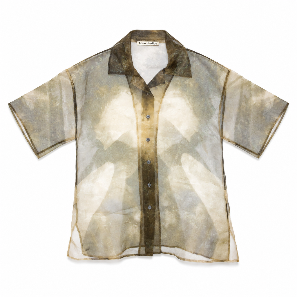 Acne Studios Organza Sheer Button Down Shirt