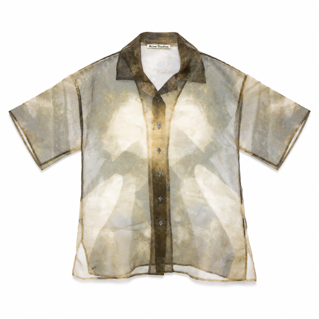 Acne Studios Organza Sheer Button Down Shirt