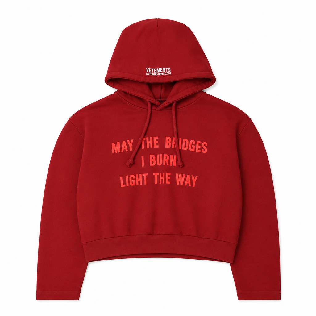 Vetements "May The Bridges" Runway Hoodie